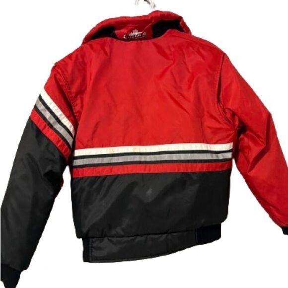 Vintage Choko Ladies Size Medium Black And Red Coat - Picture 8 of 8